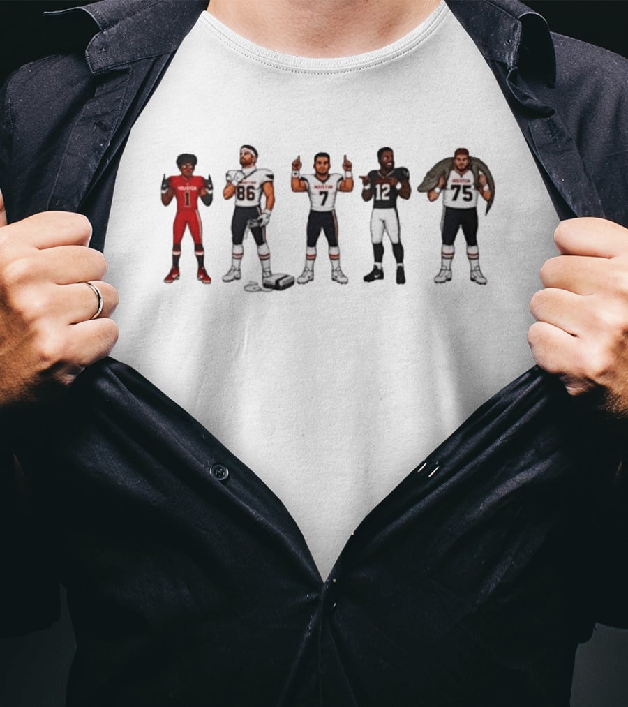 Tank Dell Dalton Schultz CJ Stroud Nico Collins Jarrett Patterson Houston Texans Team Players T-Shirt