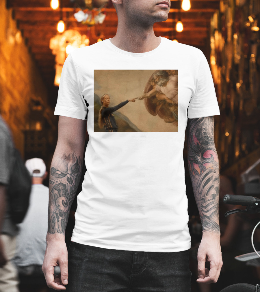 Creation Of Adam Indiana Fever Basketball Player T-Shirt
