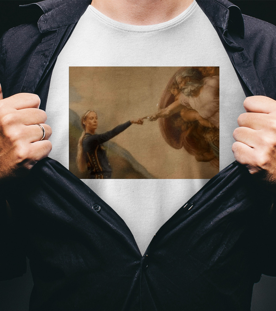 Creation Of Adam Indiana Fever Basketball Player T-Shirt