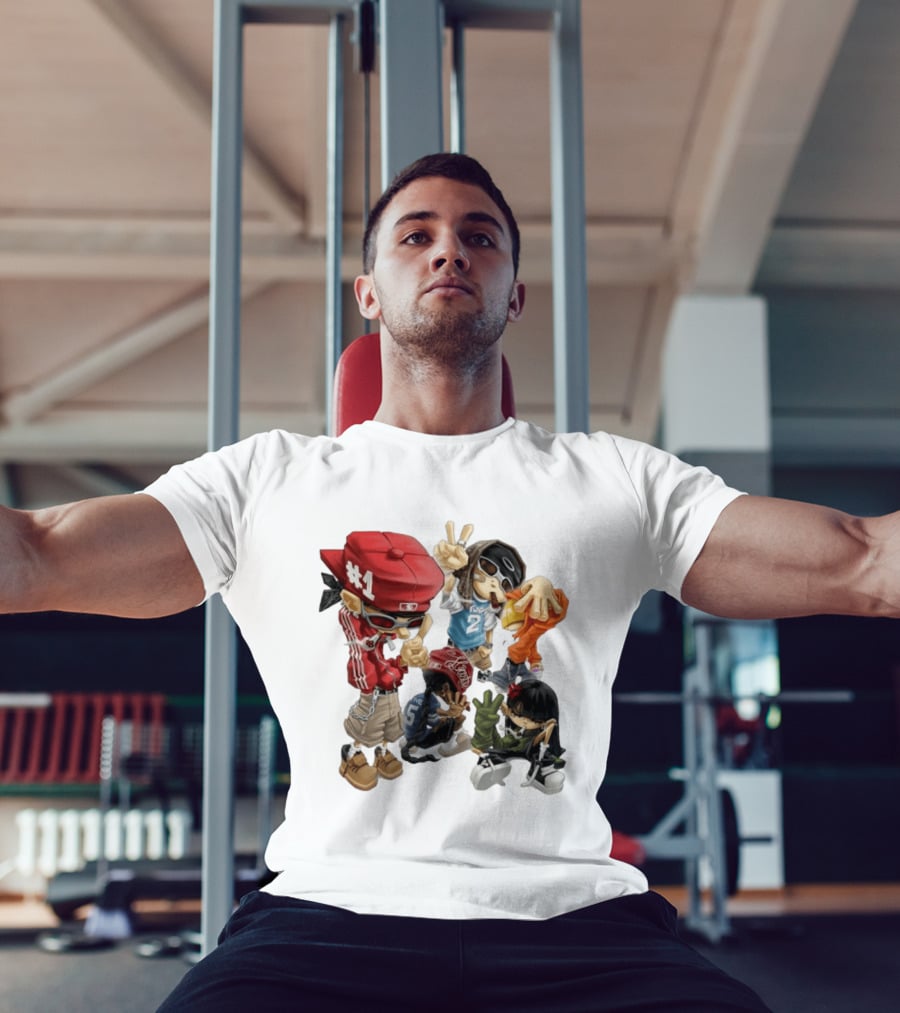 #1 Two Five Hip Hop Street Culture Characters Fashion T-Shirt