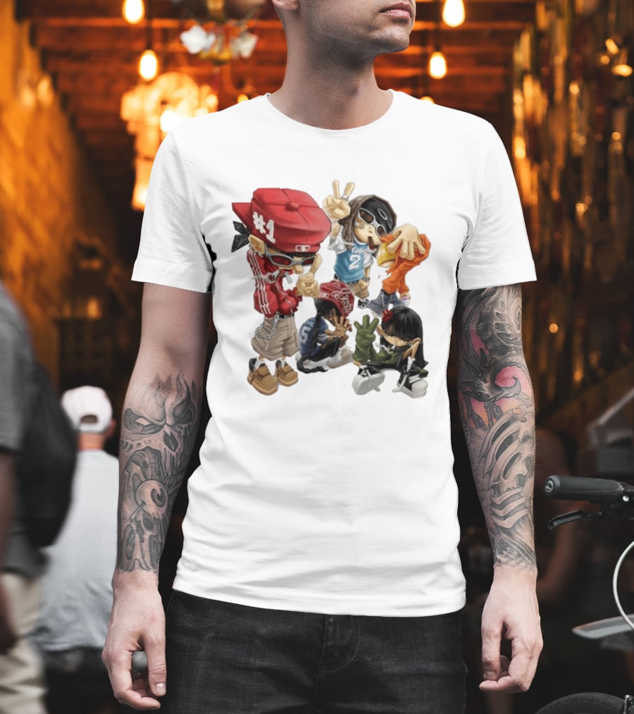 #1 Two Five Hip Hop Street Culture Characters Fashion T-Shirt