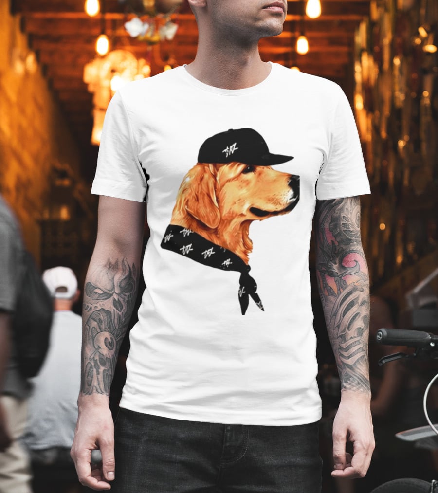 Ashton Kutcher Good Boy Dog Cap Bandana T-Shirt