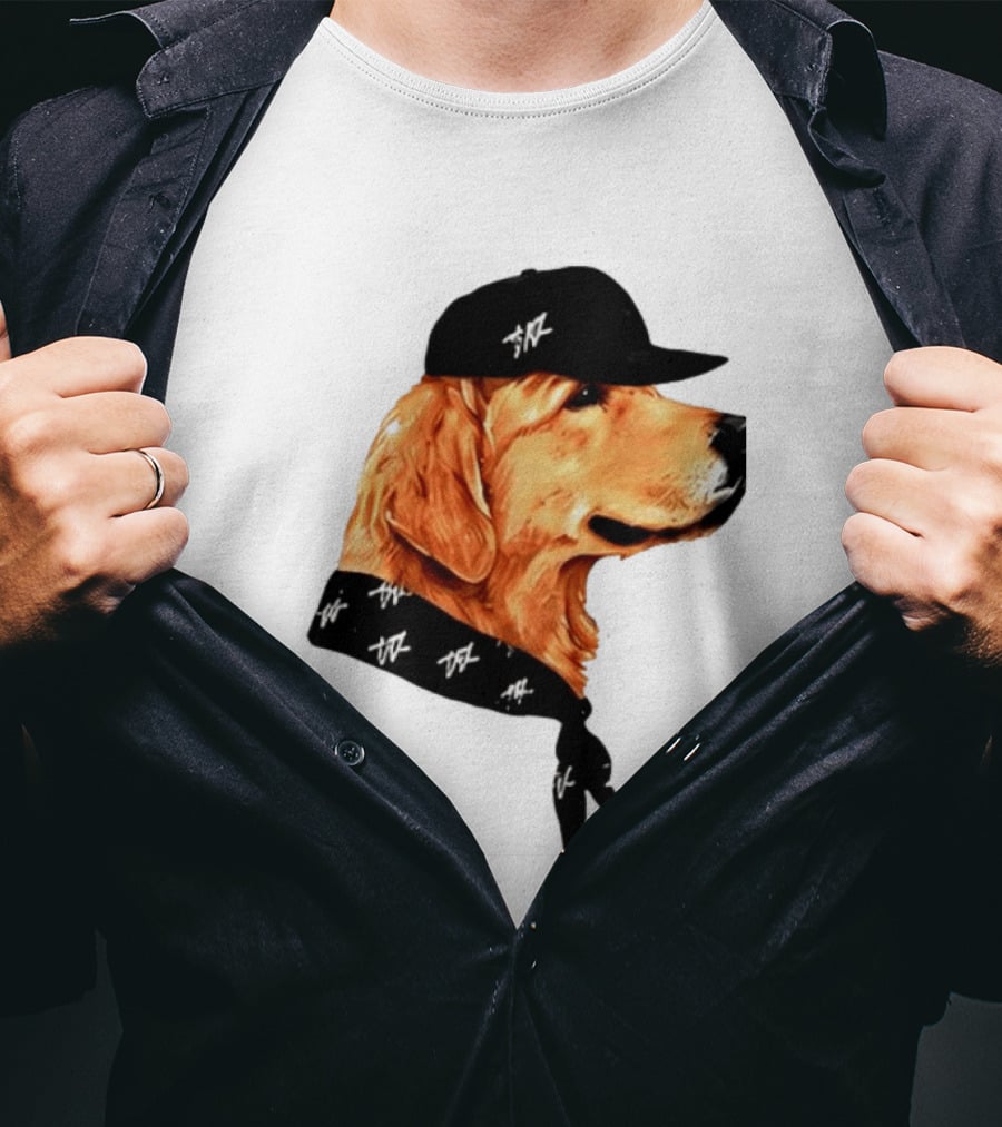 Ashton Kutcher Good Boy Dog Cap Bandana T-Shirt