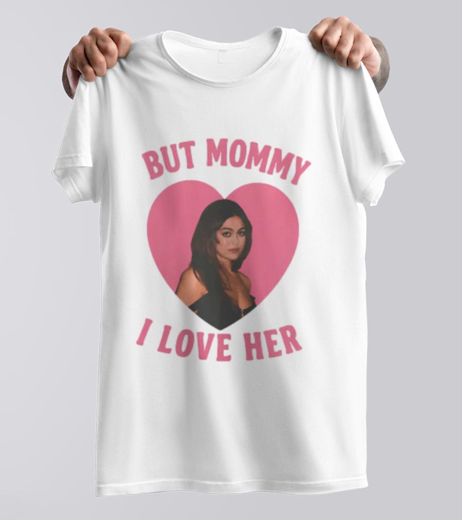 But Mommy I Love Her Pink Heart Design With Mika Abdalla Image T-Shirt