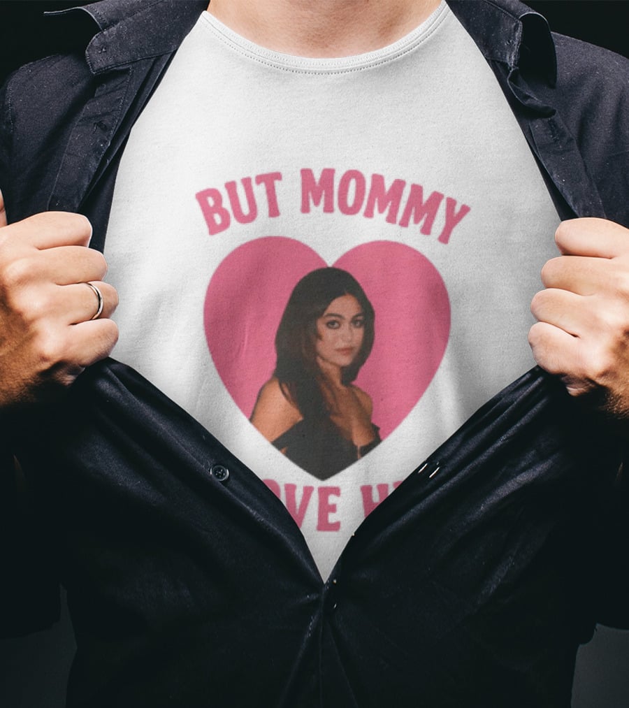 But Mommy I Love Her Pink Heart Design With Mika Abdalla Image T-Shirt