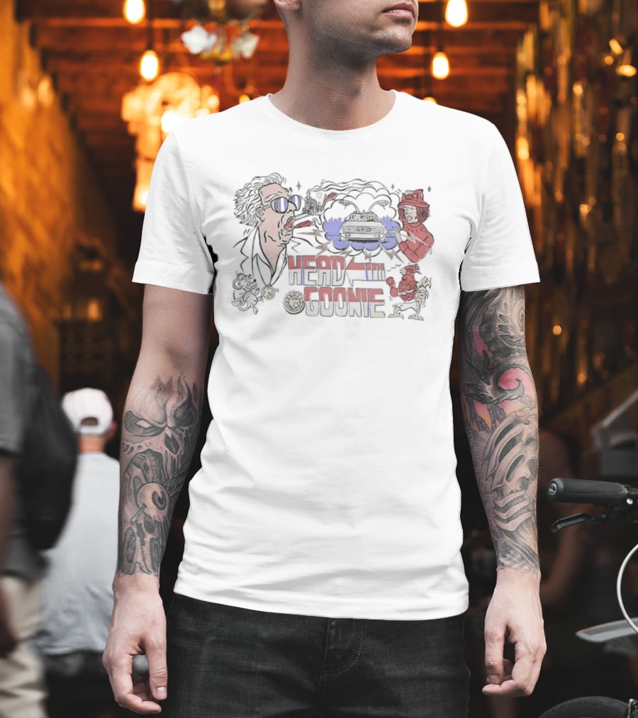 Doc Brown Marty McFly Back To The Future Head Goonie T-Shirt