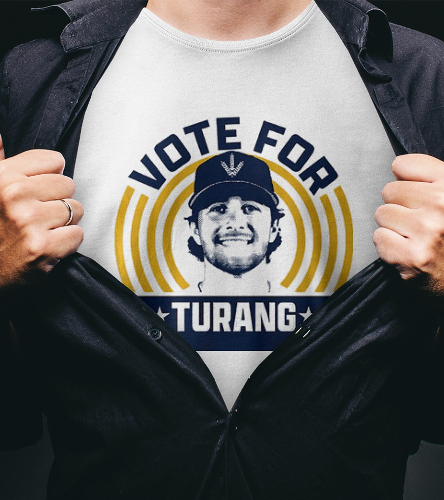 Vote For Brice Turang Milwaukee Brewers Baseball MLB Player T-Shirt