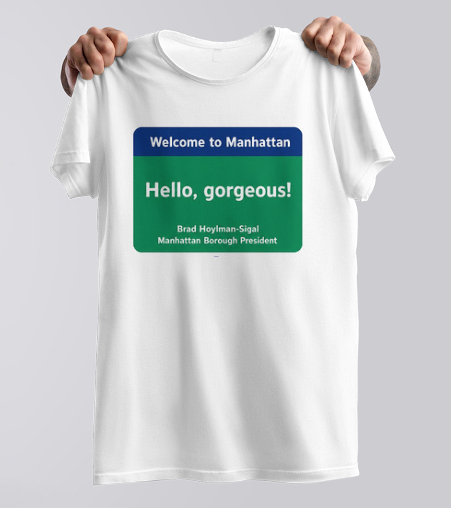 Welcome To Manhattan Hello Gorgeous Brad Hoylman Sigal New York Introduction T-Shirt