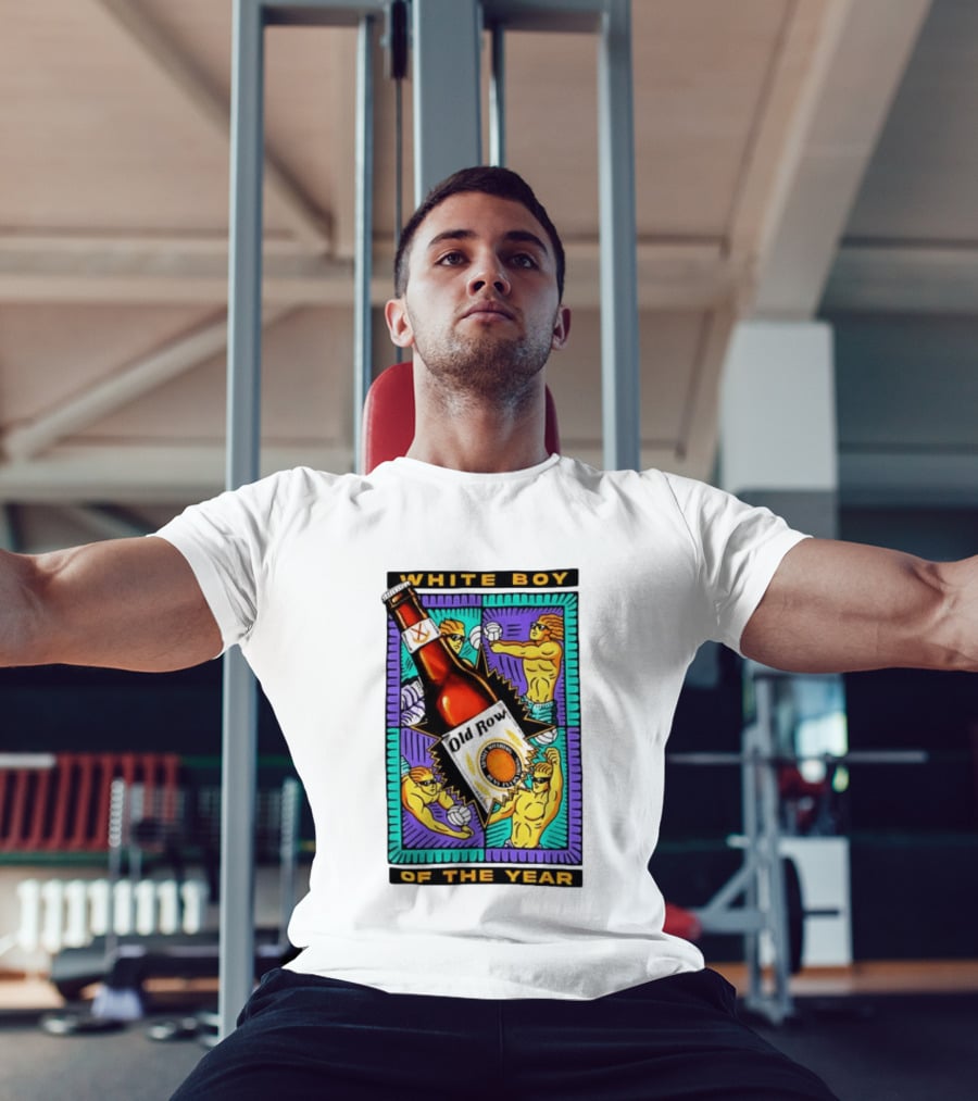 White Boy Of The Year Old Row Admit Nothing Deny Everything Volleyball T-Shirt