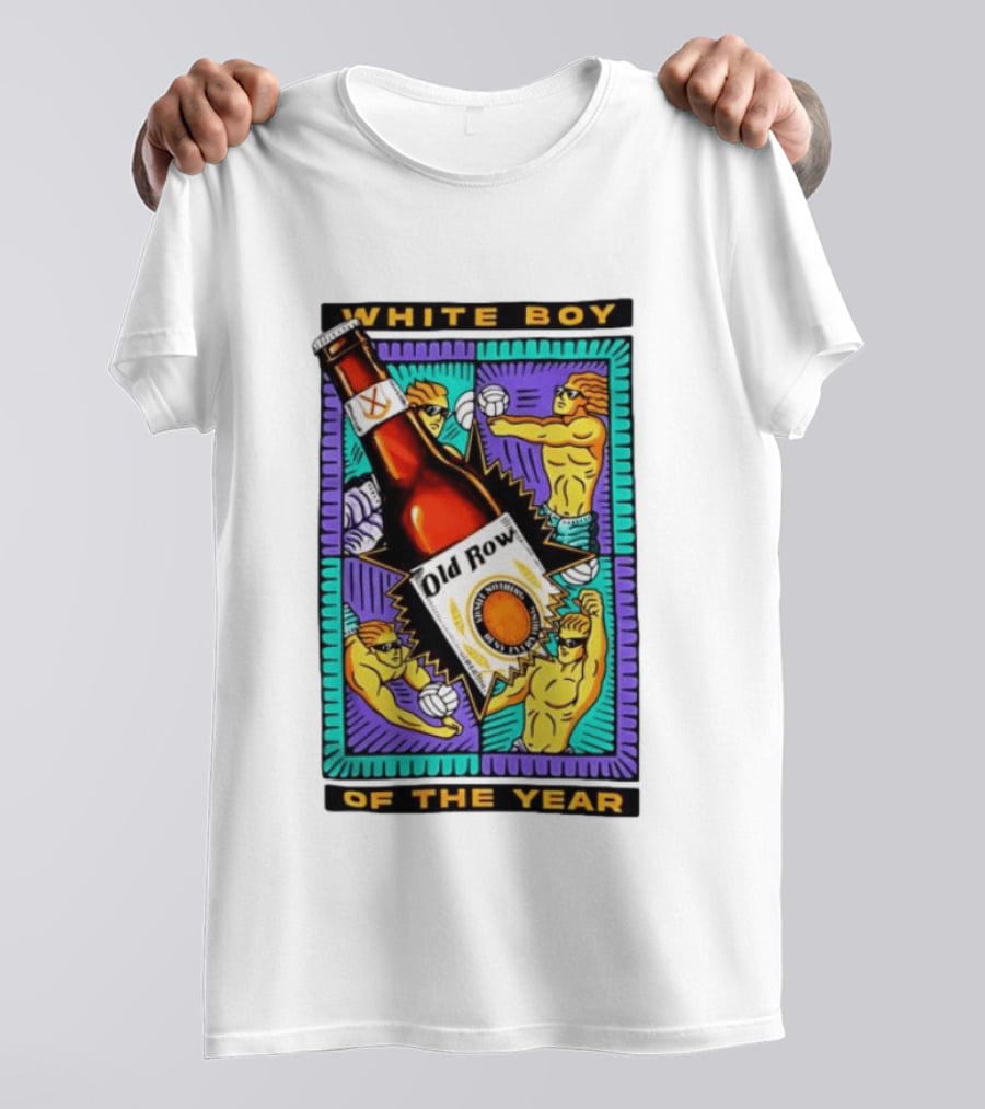 White Boy Of The Year Old Row Admit Nothing Deny Everything Volleyball T-Shirt