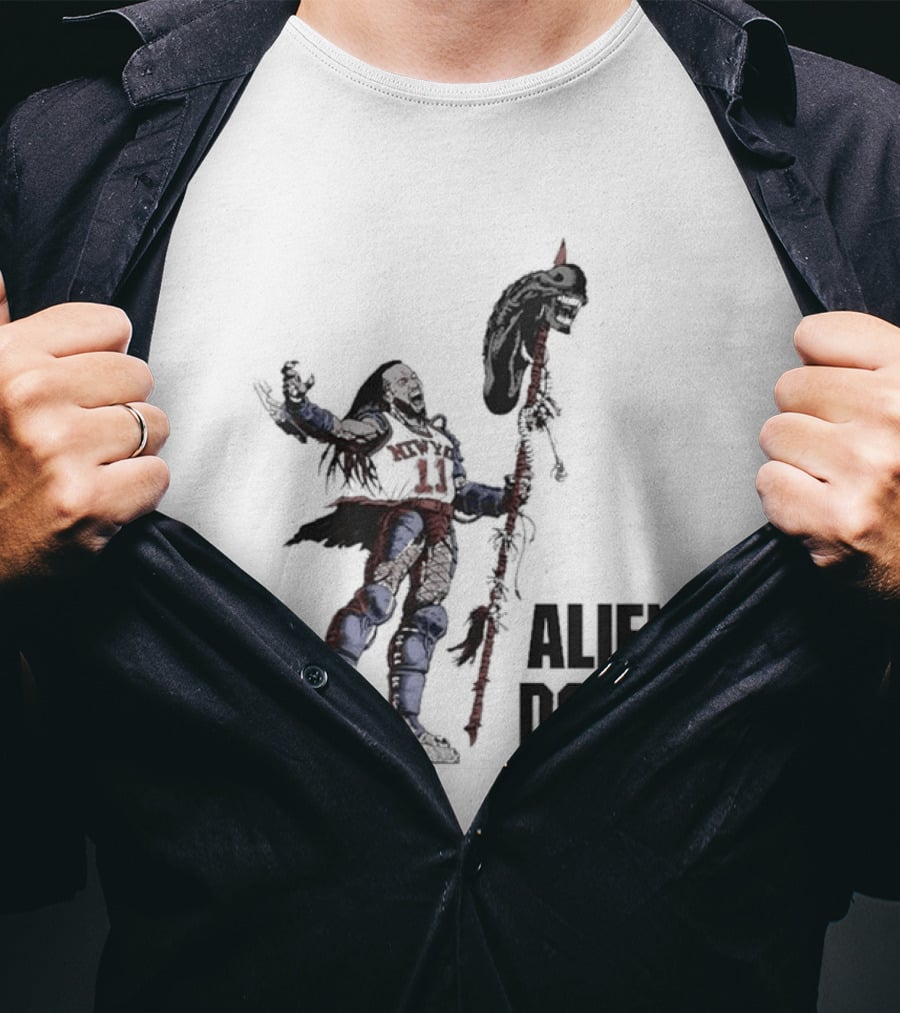 Jalen Brunson Alien Down Knicks Beat Spurs T-Shirt