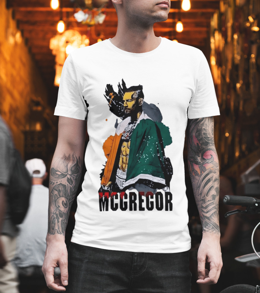 McGregor Irish Flag Warrior In The Cage T-Shirt