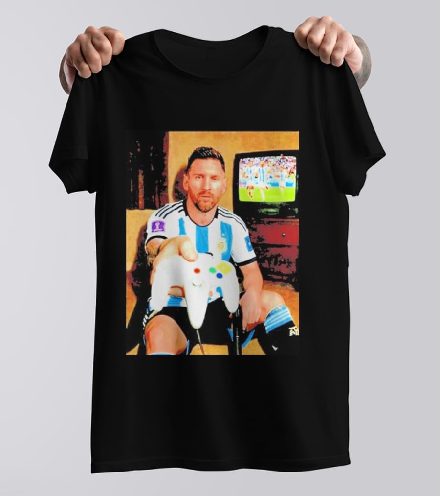 Argentina National Team Icon Lionel Messi Gaming Experience T-Shirt
