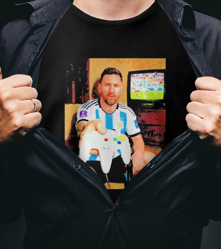 Argentina National Team Icon Lionel Messi Gaming Experience T-Shirt