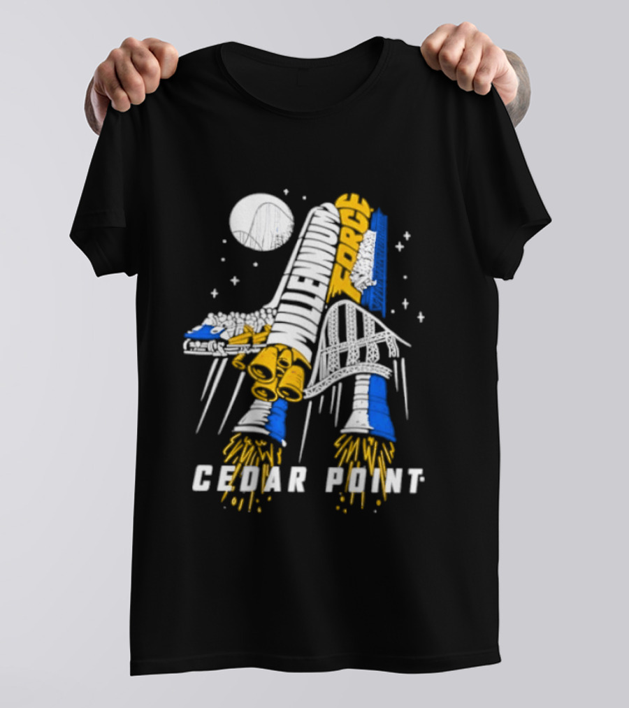 Millennium Force Cedar Point Space Rocket Shuttle Adventure T-Shirt