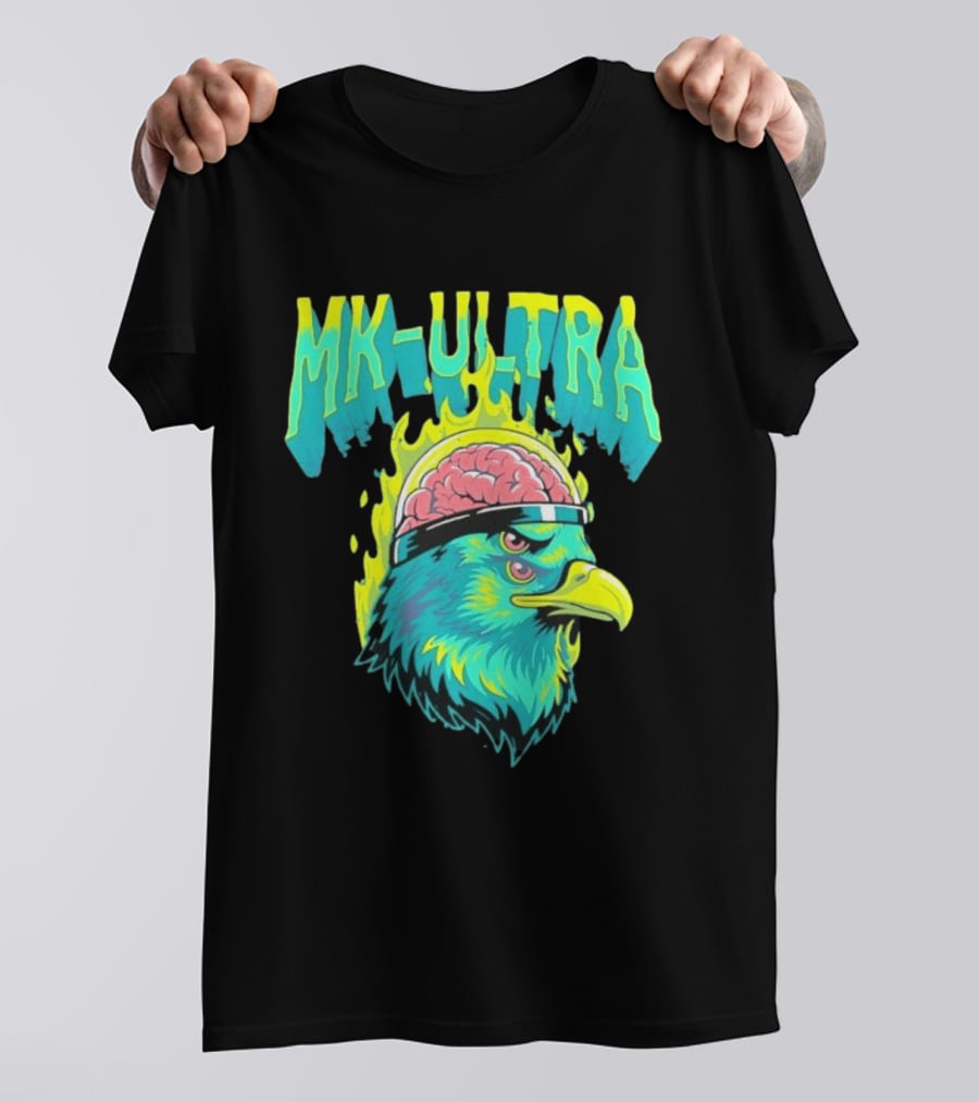 MK Ultra Eagle Brain Helmet T-Shirt