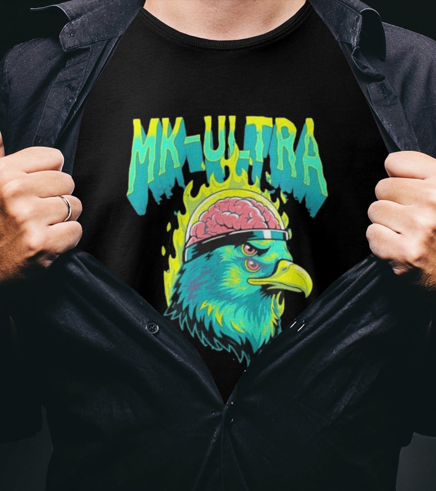 MK Ultra Eagle Brain Helmet T-Shirt