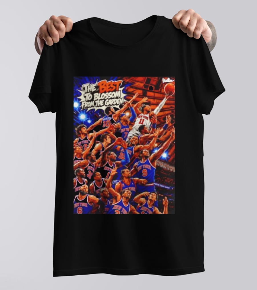 New York Knicks The Best To Blossom From The Garden Walt Frazier Carmelo Anthony Jalen Brunson T-Shirt