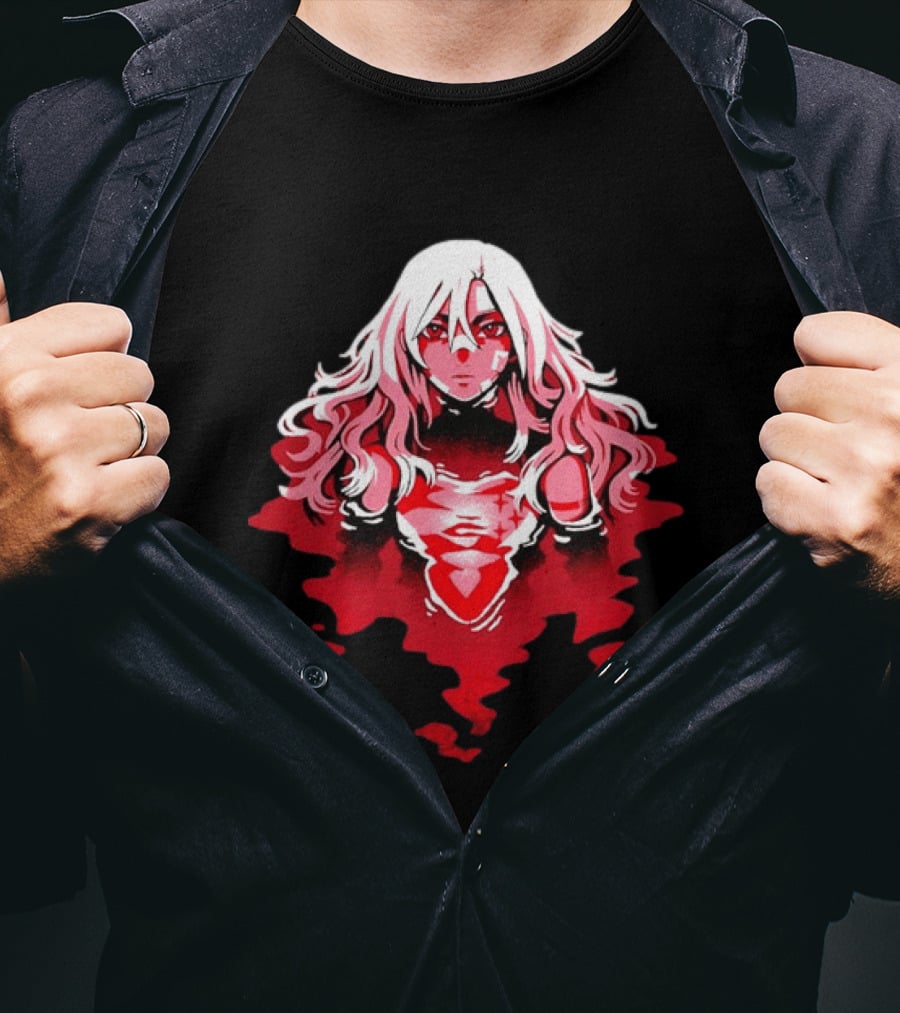 Power Makima Chainsaw Man Red Blood Anime T-Shirt