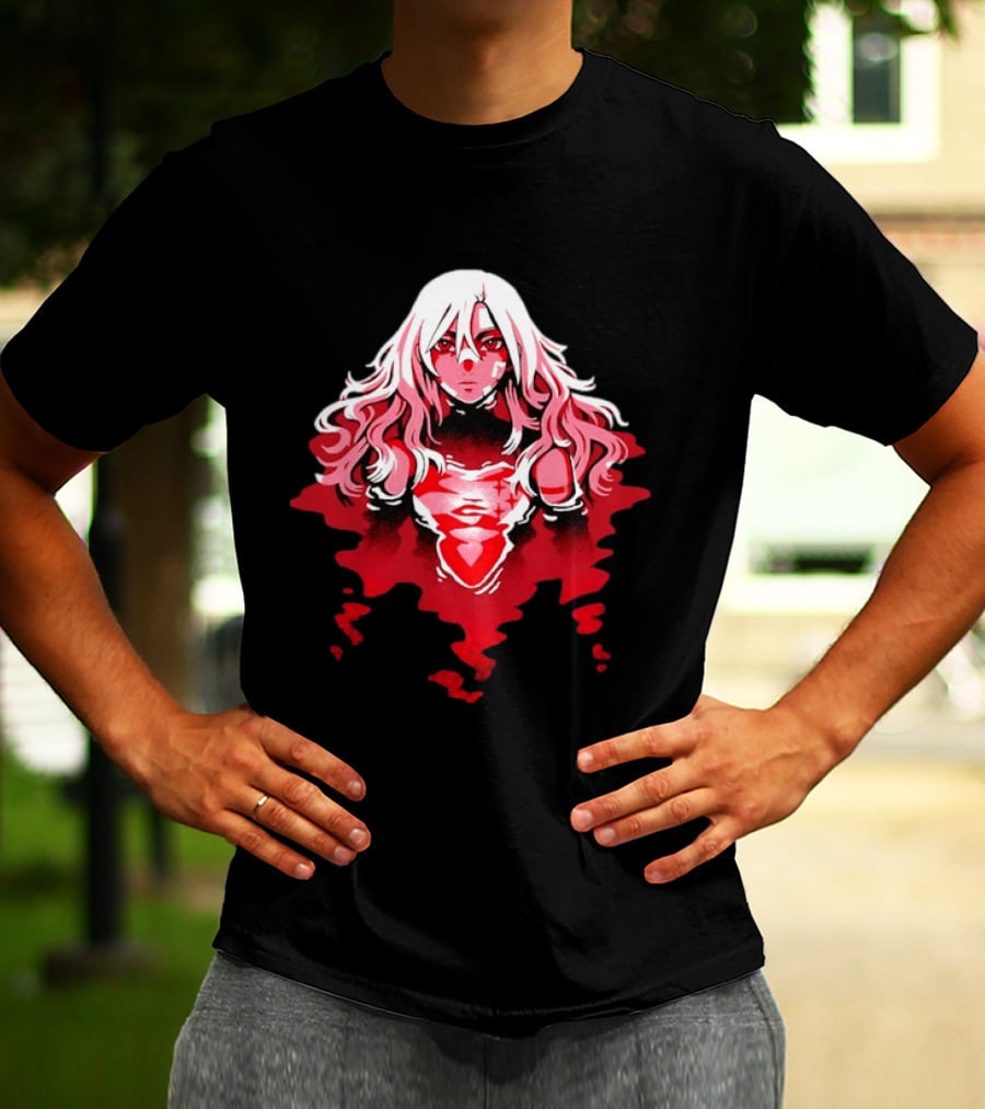 Power Makima Chainsaw Man Red Blood Anime T-Shirt