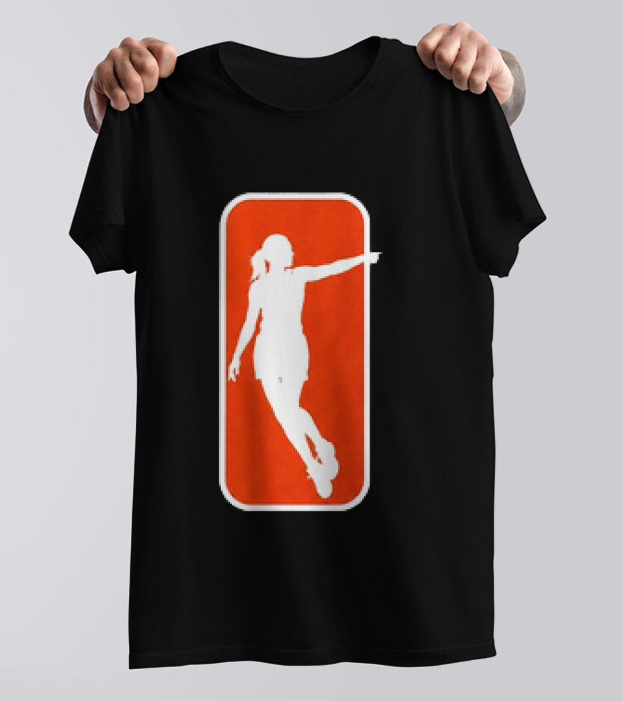 Sophie Cunningham Pointing Pose Red And White T-Shirt