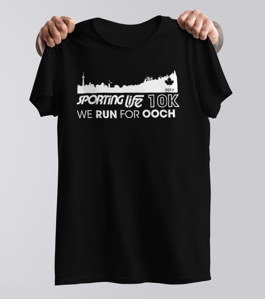 Sporting Life 10k We Run For Ooch Skyline Canada Leaf T-Shirt