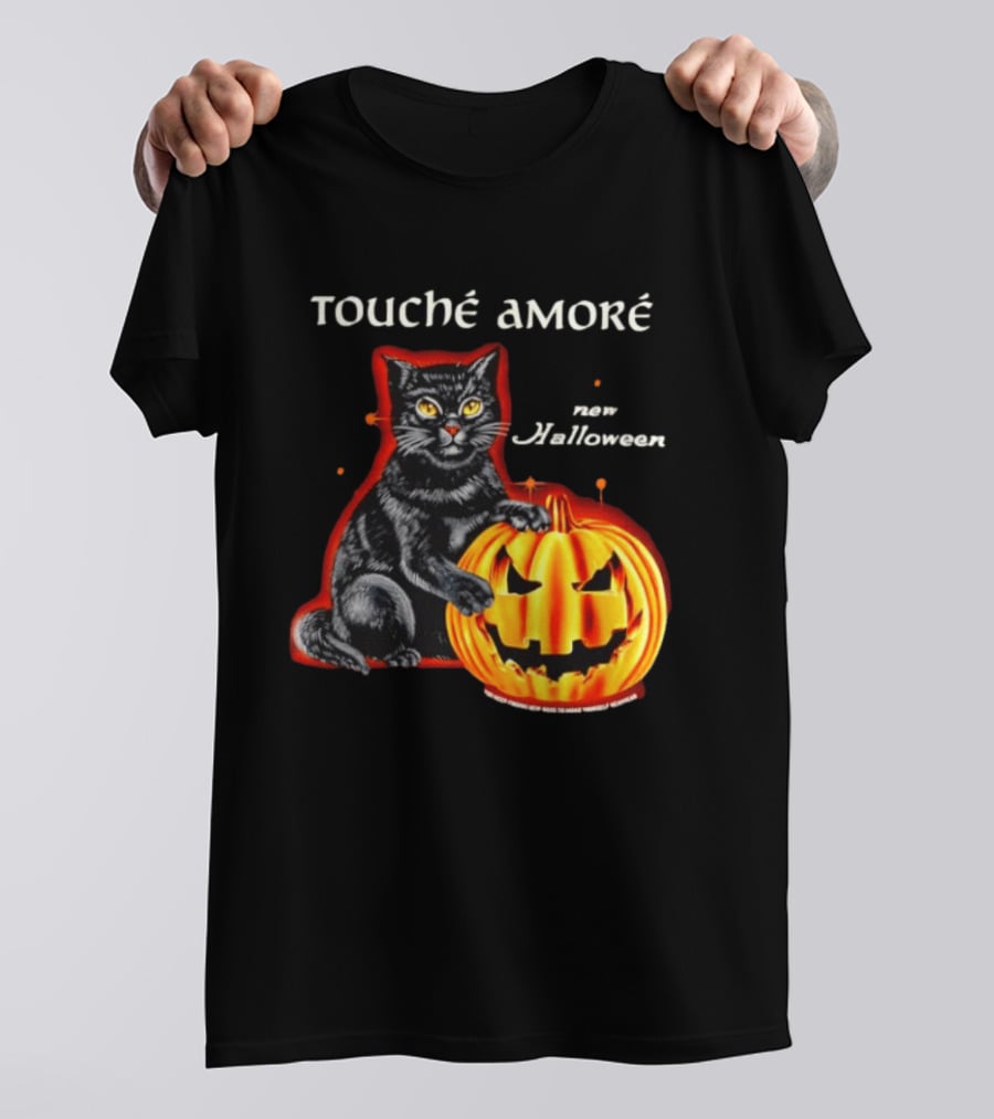 Touche Amore Black Cat Jack O Lantern New Halloween You Keep Finding New Ways T-Shirt