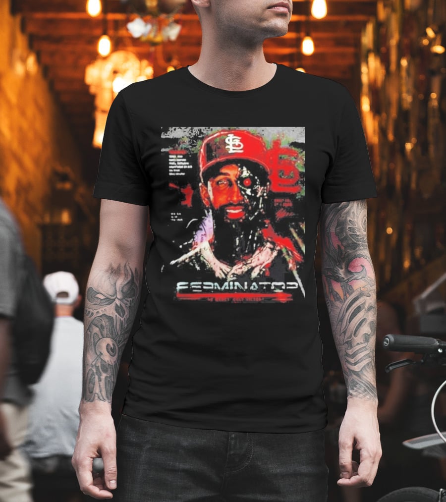 2026 St. Louis Cardinals Jose Fermin Ferminator Cyborg T-Shirt