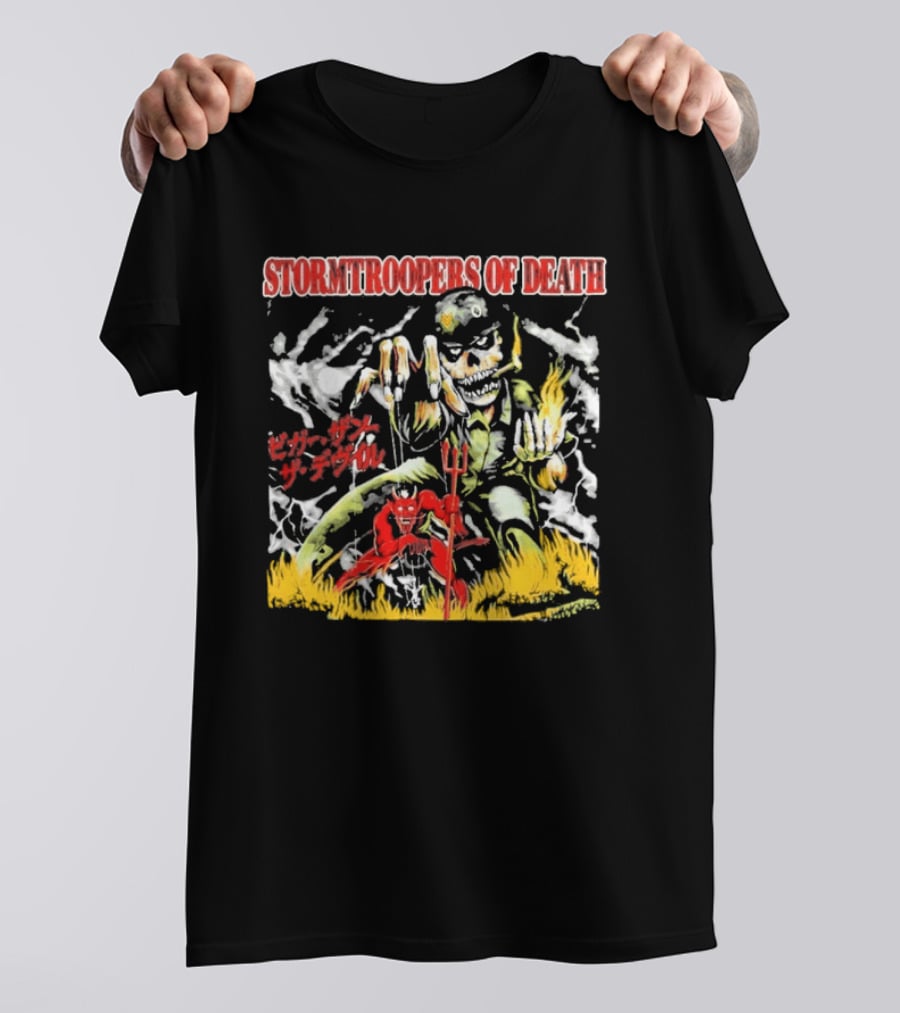 Stormtroopers Of Death Beyond Human Bleed Red Soldier T-Shirt