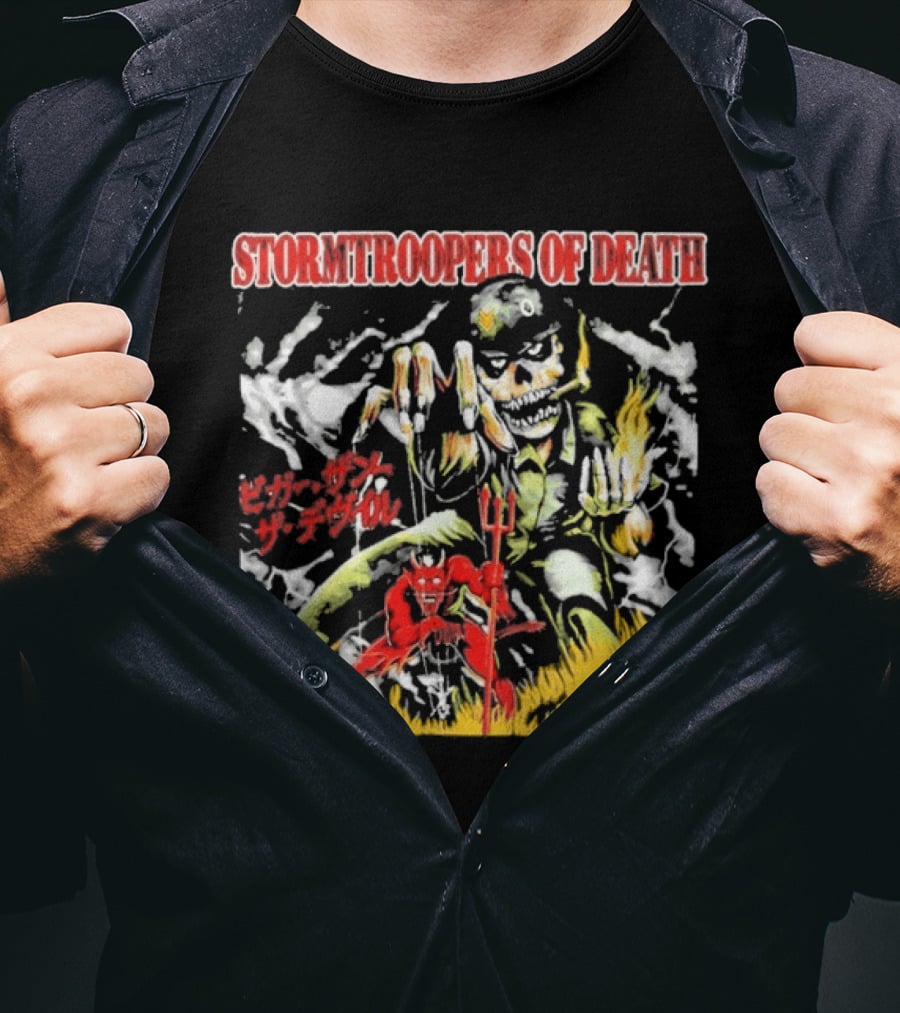 Stormtroopers Of Death Beyond Human Bleed Red Soldier T-Shirt