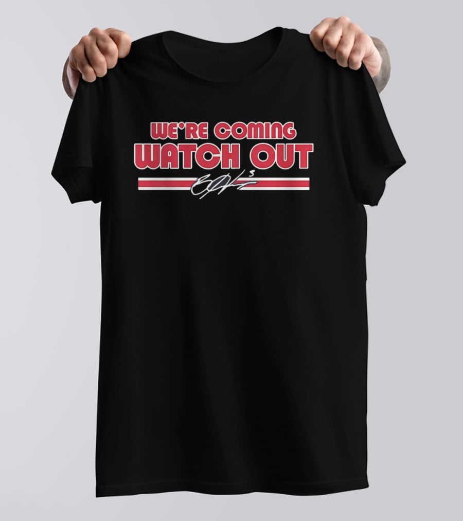 Brad Beal Signature We're Coming Out Washington Wizards T-Shirt