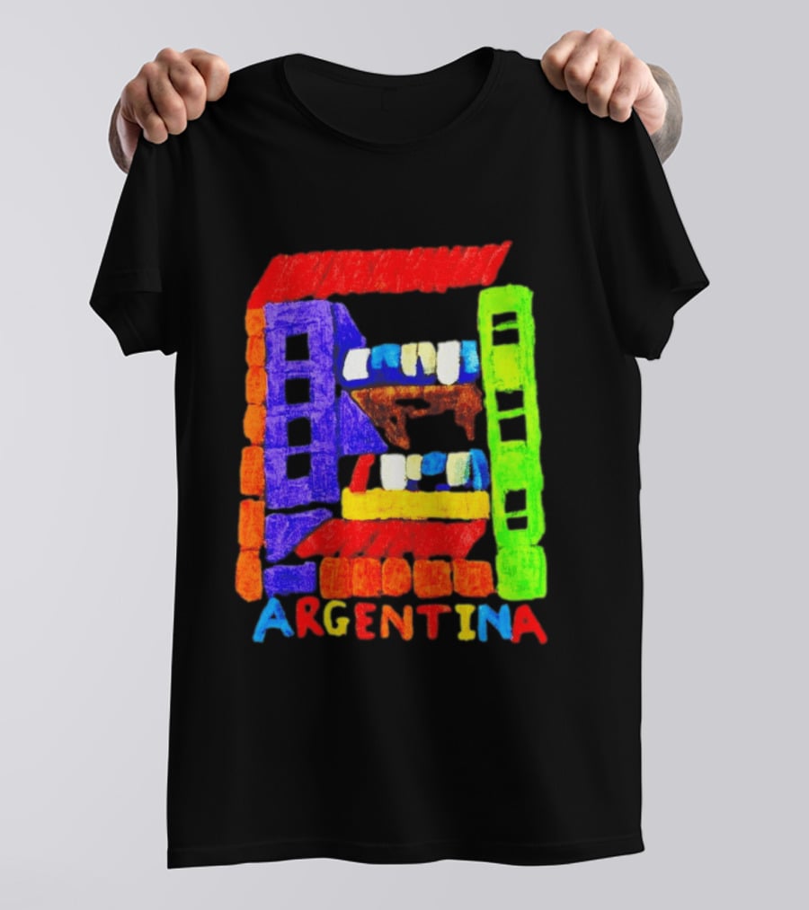 Celebrate Argentina Painted Colorful Urban Architecture T-Shirt