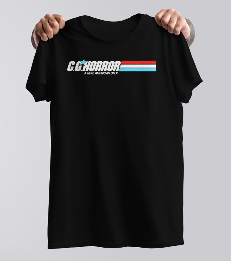 CG Horror A Real American On X G I Joe Retro Star T-Shirt