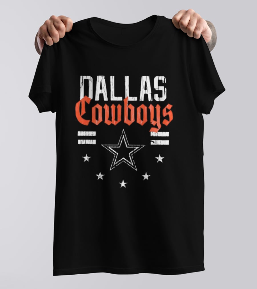 Dallas Cowboys Americana Patriotic Stars Vintage Team T-Shirt