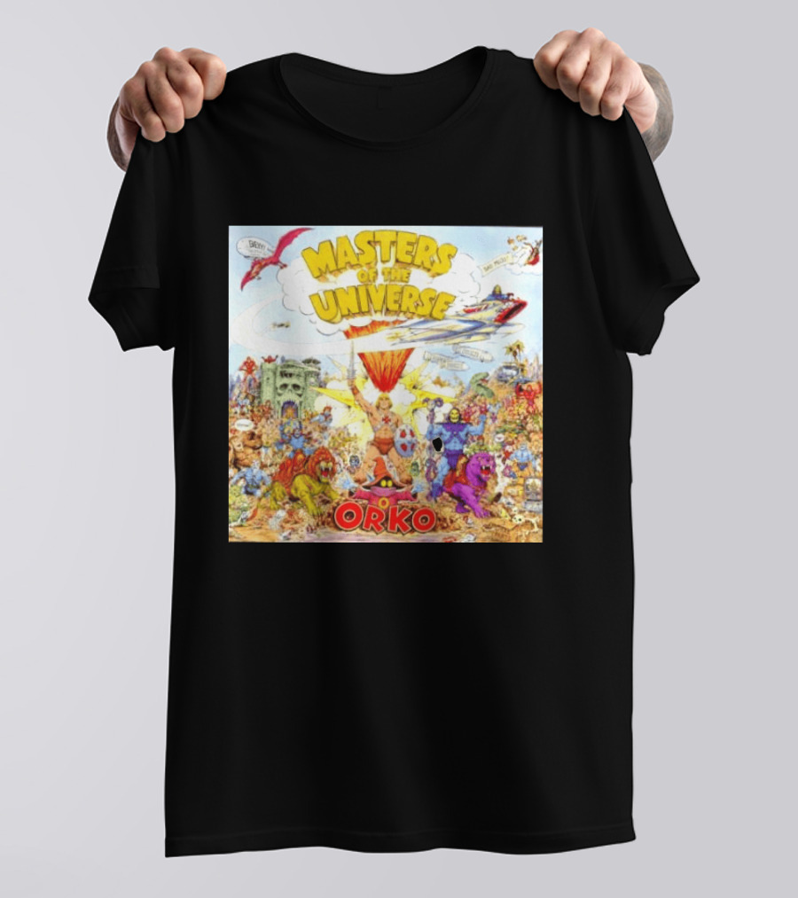 He Man Skeletal Orko Masters Of The Universe Vintage Comic Scene T-Shirt