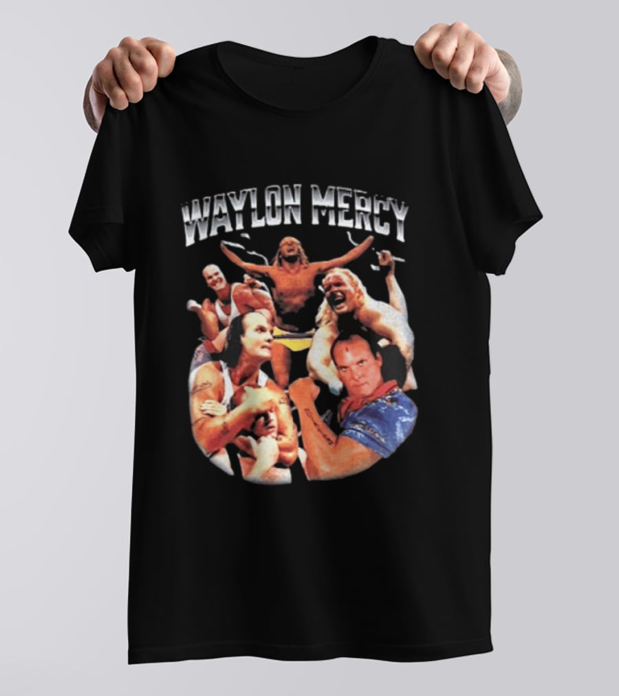 Waylon Mercy WWE Retro Wrestling Kevin Owens Collage T-Shirt