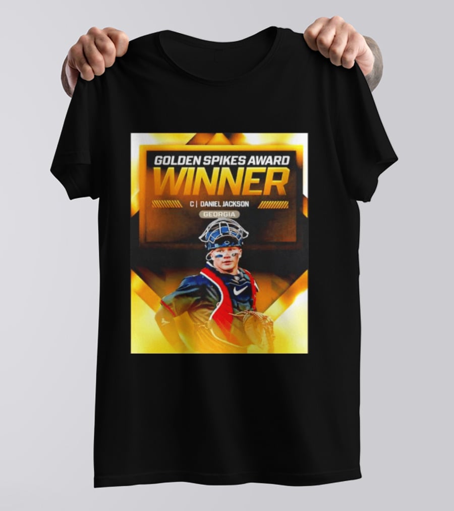 Golden Spikes Award Winner Daniel Jackson Georgia Catcher T-Shirt