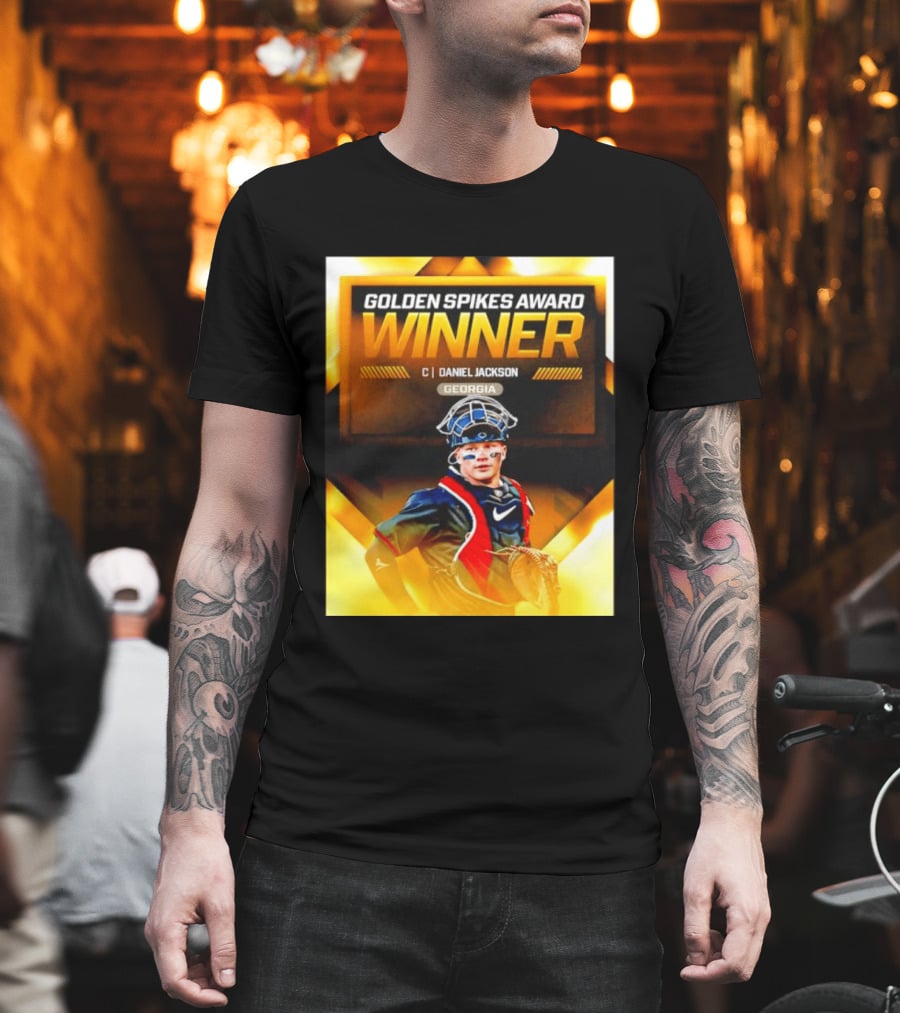 Golden Spikes Award Winner Daniel Jackson Georgia Catcher T-Shirt