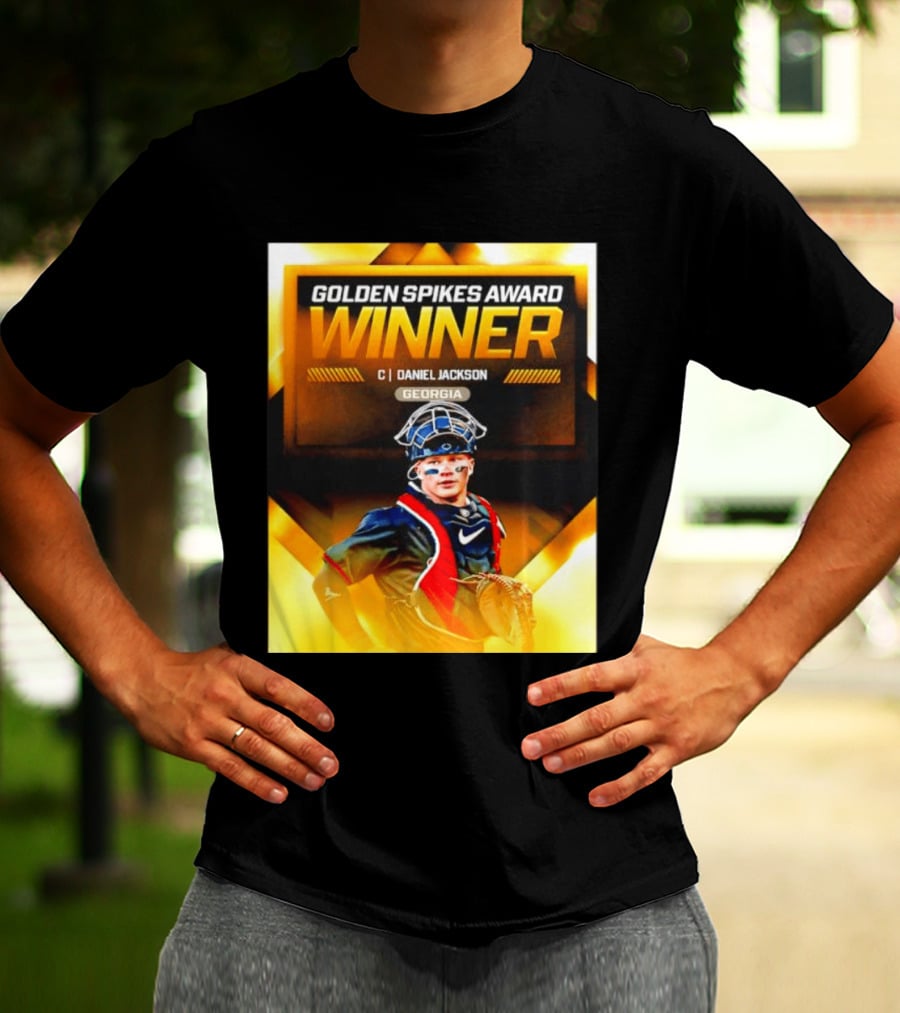 Golden Spikes Award Winner Daniel Jackson Georgia Catcher T-Shirt