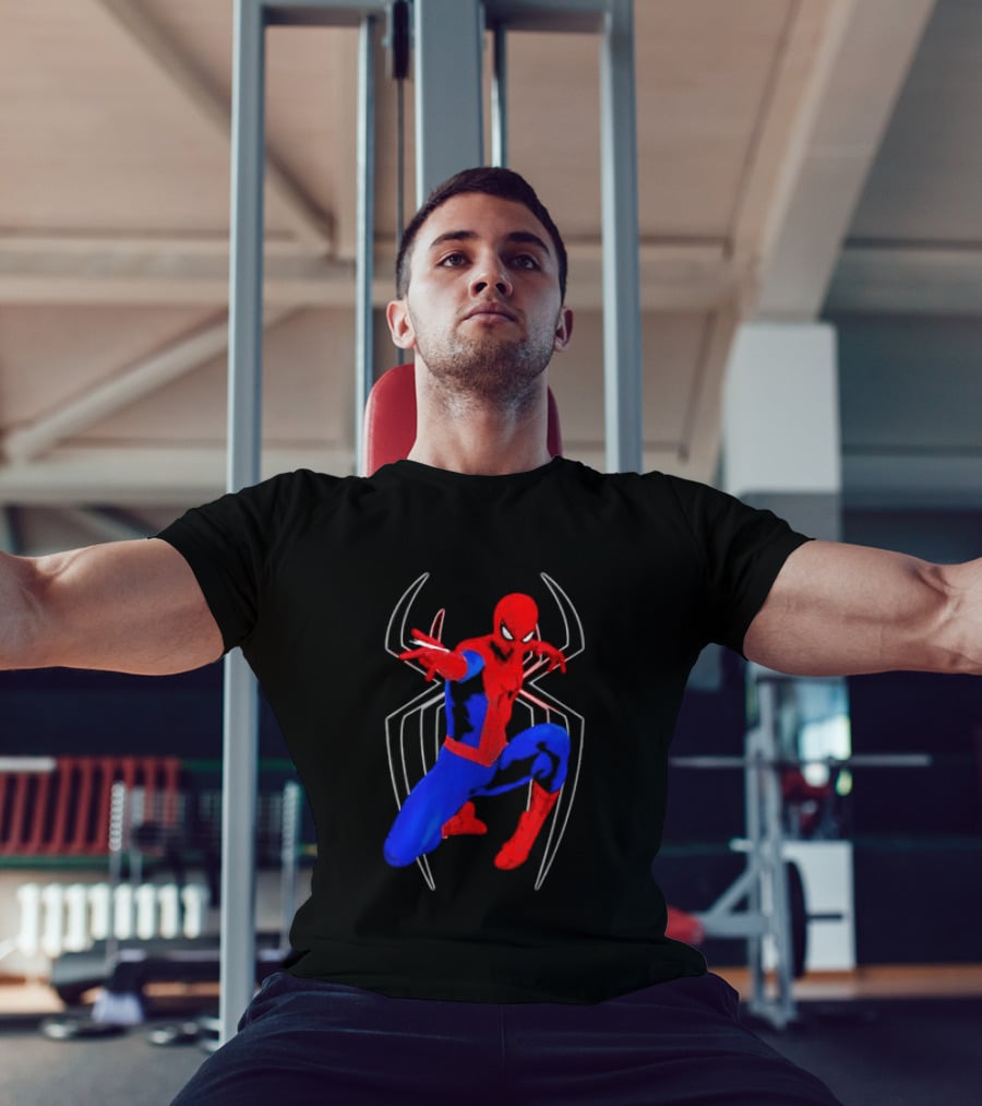 Spider Man Marvel Web Shooting Comic Book Action T-Shirt
