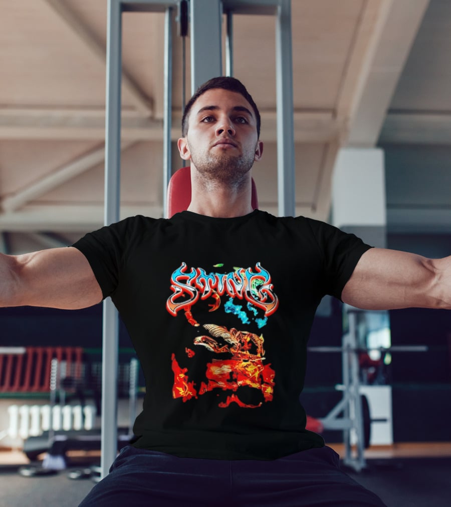 Sting Scorpion Skull Flaming Space T-Shirt