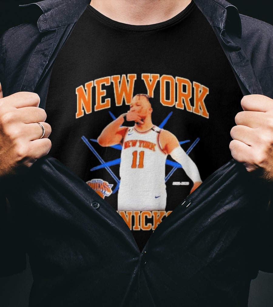 New York Knicks Jalen Brunson 11 NBA Basketball 3 Point 2026 T-Shirt