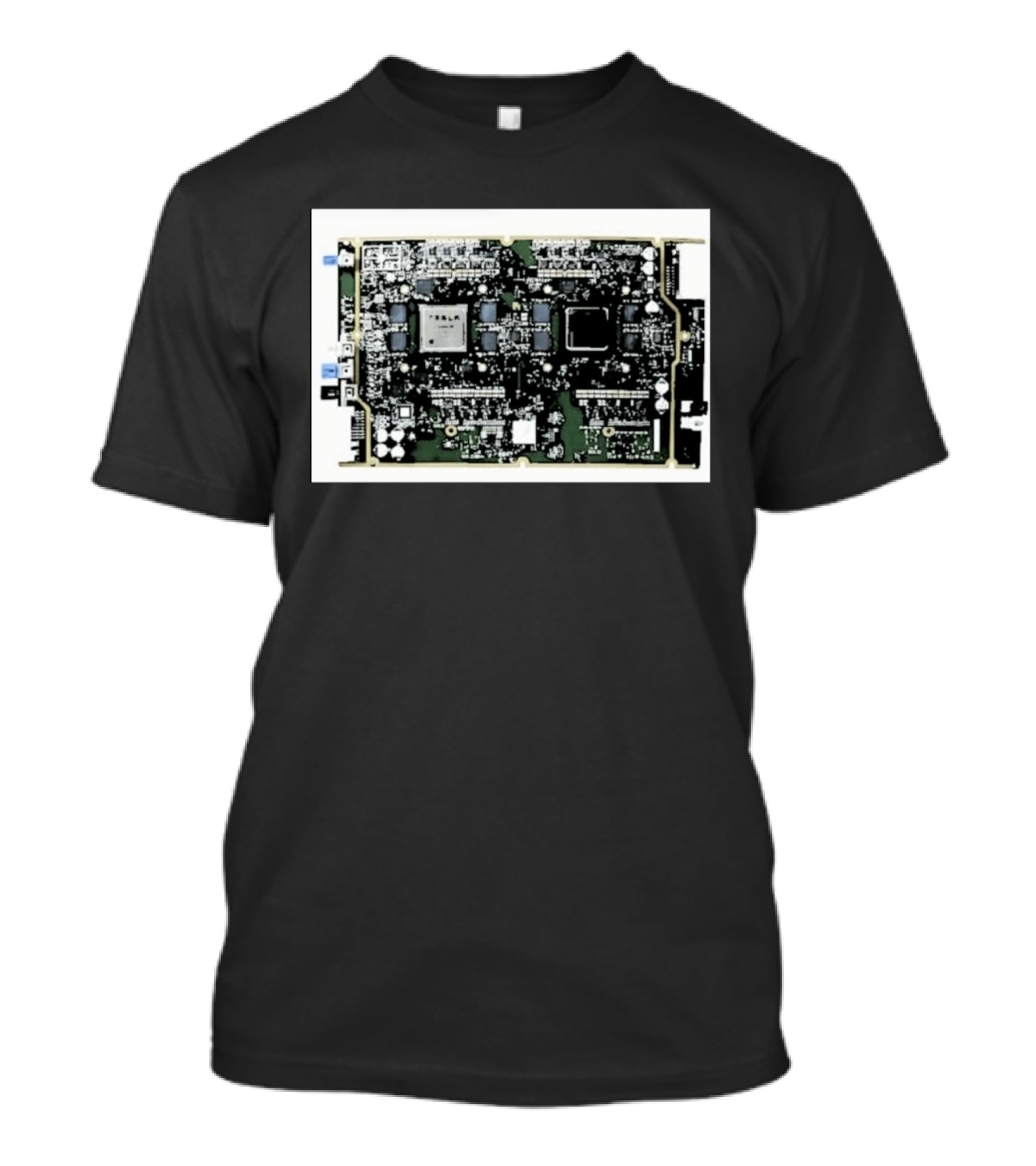 Tesla HW4 Brain Circuit Board Computer Chip Technology T-Shirt