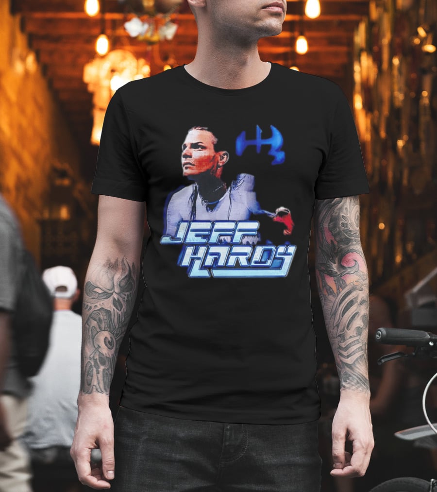 Jeff Hardy WWE Superstar Blue And Red T-Shirt