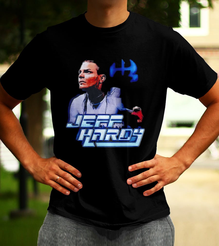 Jeff Hardy WWE Superstar Blue And Red T-Shirt