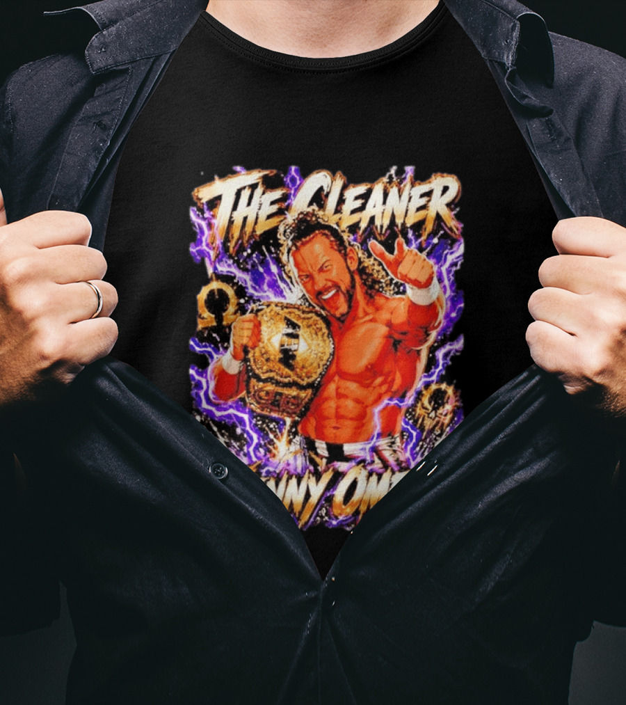 The Cleaner Kenny Omega Pro Wrestling Champion Belt Purple Lightning T-Shirt