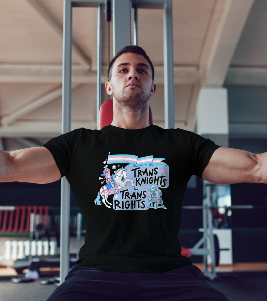 Trans Knights For Trans Rights LGBTQ+ Pride Horseback Armor T-Shirt
