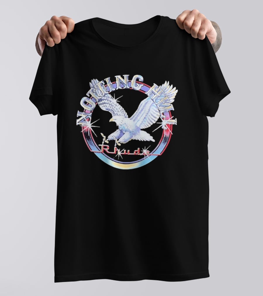 Notting Hill Blue And White Eagle With Red Circle And Stars T-Shirt