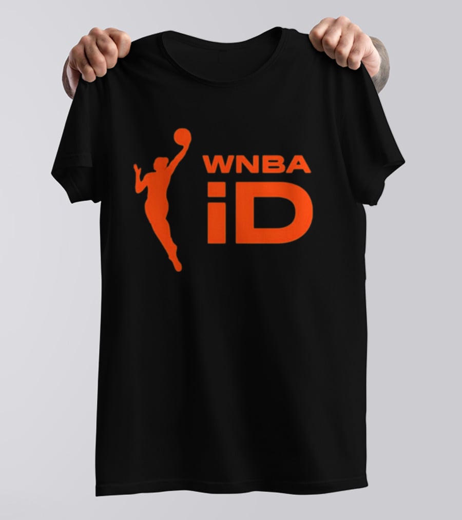 WNBA ID Basketball Silhouette Orange T-Shirt