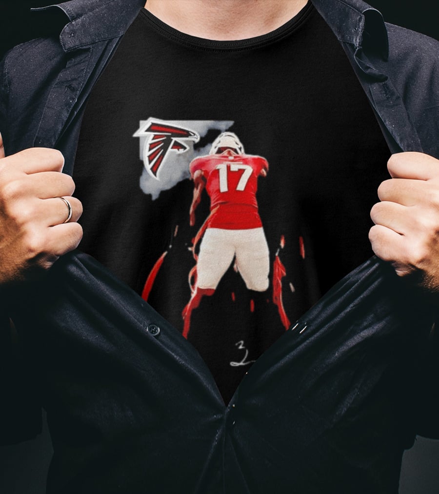 Atlanta Falcons Rookie Zachariah Branch Number 17 T-Shirt